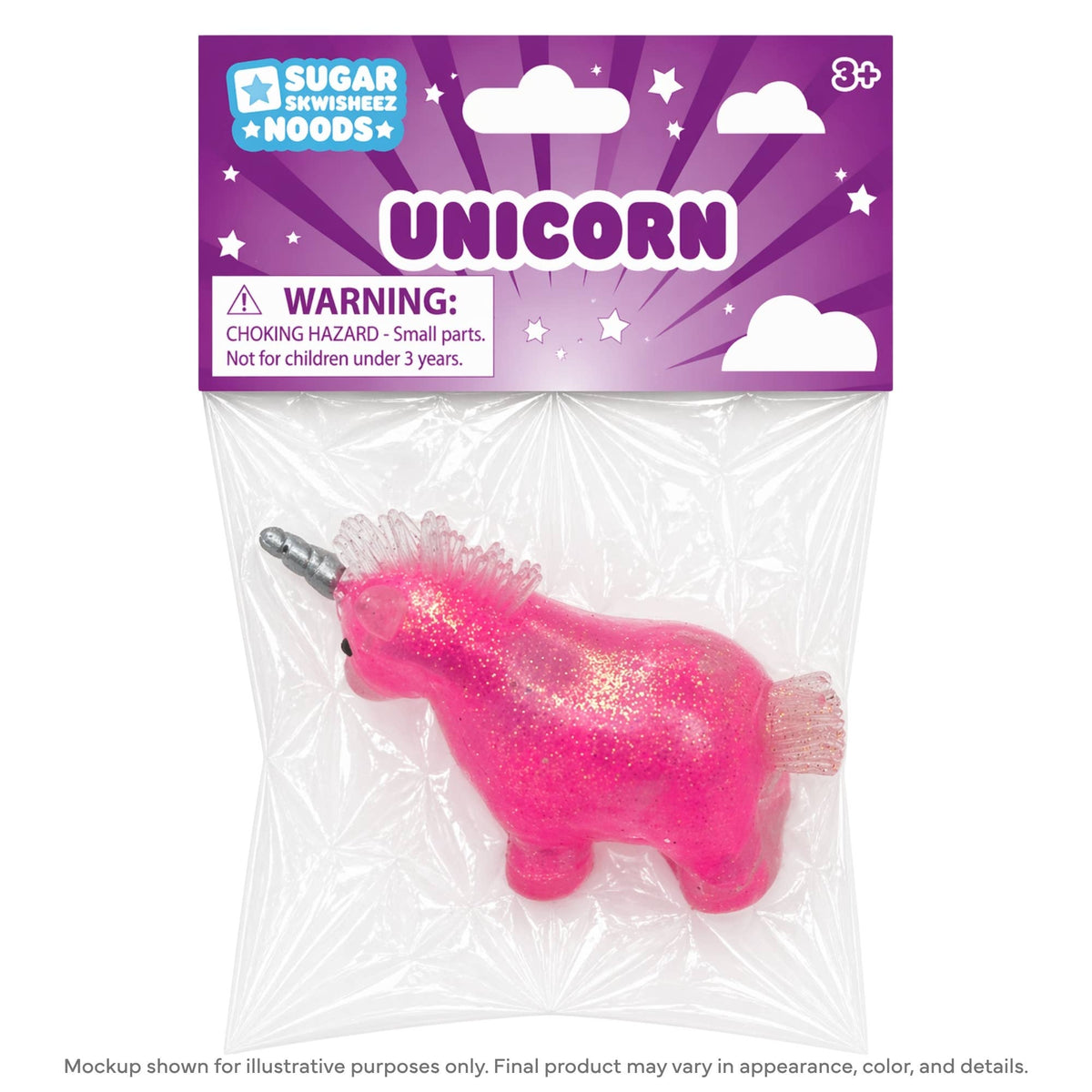 Sugar Skwisheez Noods Unicorn Squishy (Assorted Colors)
