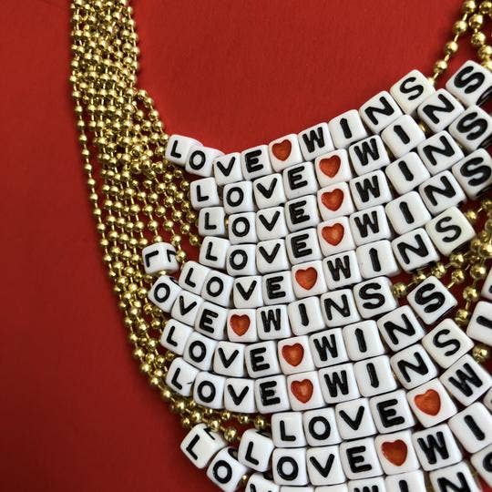 "Love Wins" Necklace by Gunner & Lux