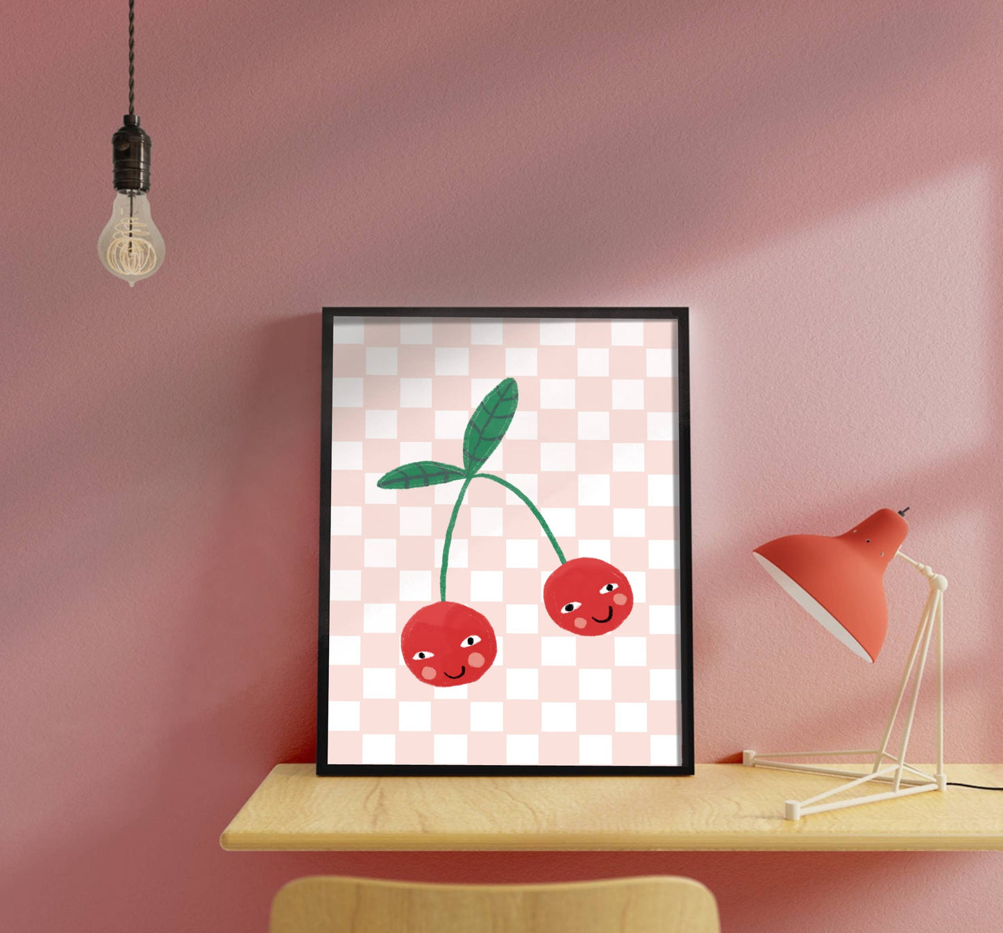 Cherry Smiles Art Print