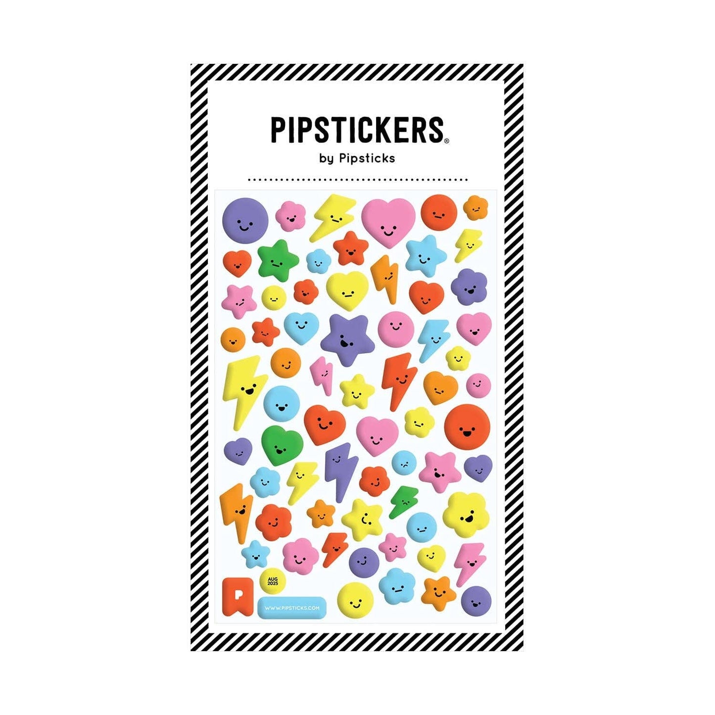 Cute Little Faces Puffy Pipstickers