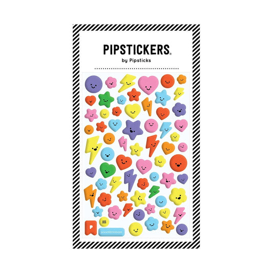 Cute Little Faces Puffy Pipstickers