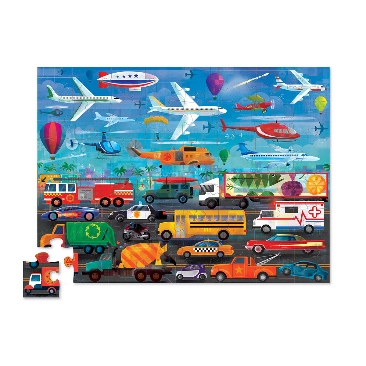 Things that Go 48pc Above & Below Puzzle