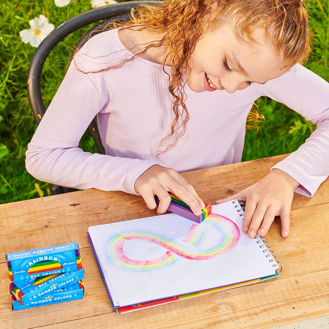 Rainbow Jumbo Crayon by eeBoo