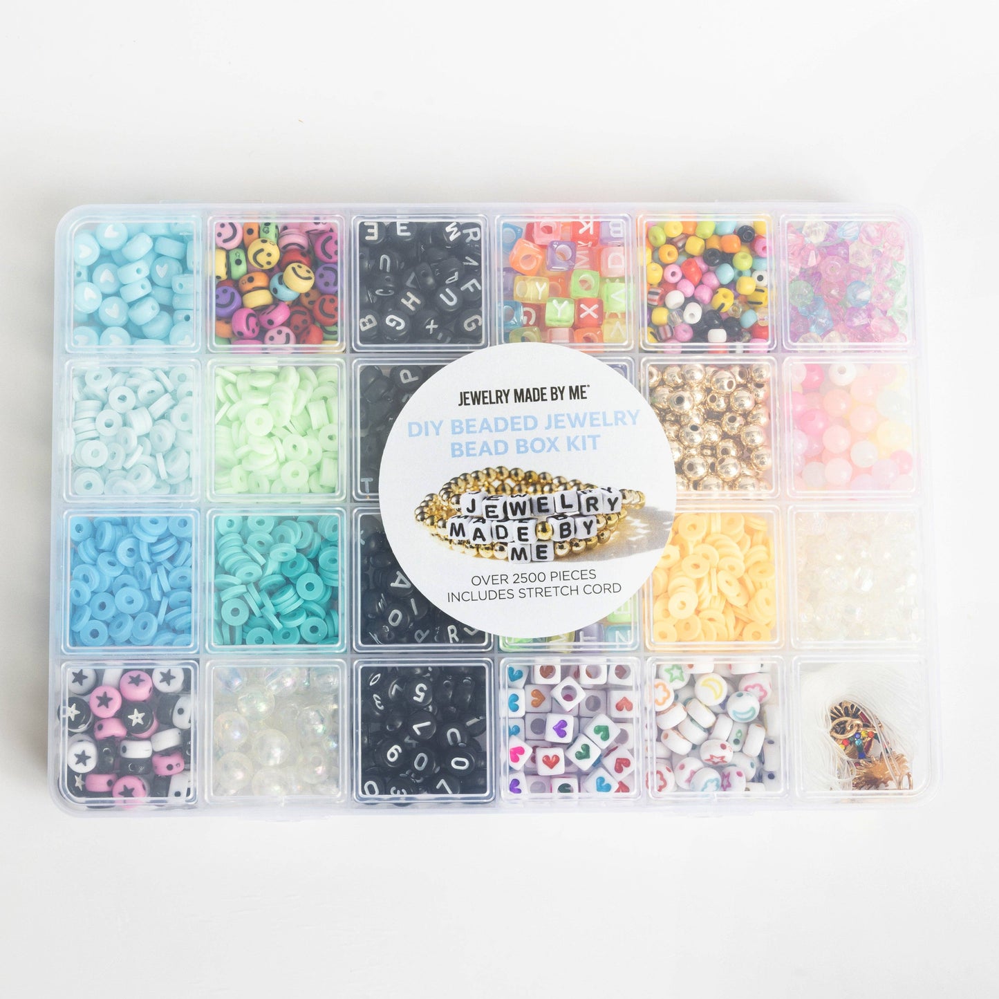 Colorful Rainbow Letter and Charm DIY Bead Box