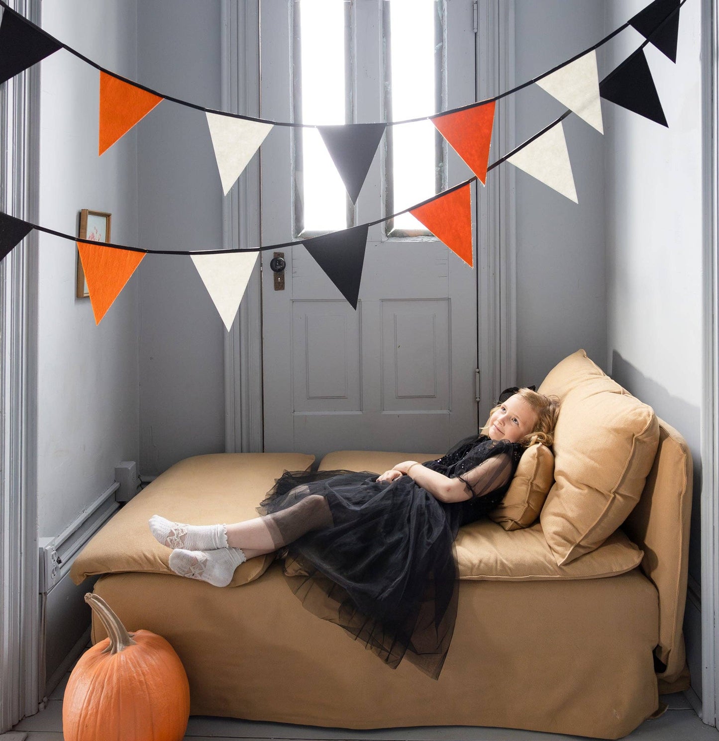 Halloween Colors Felt Pennant Banner