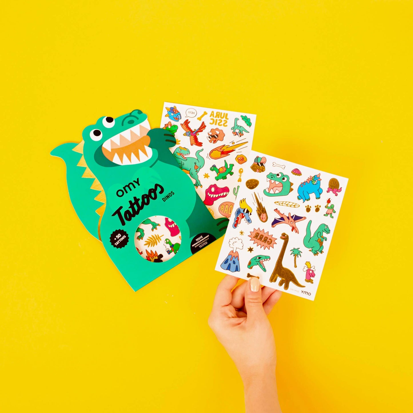 Kids' Temporary Dino Tattoos by Omy