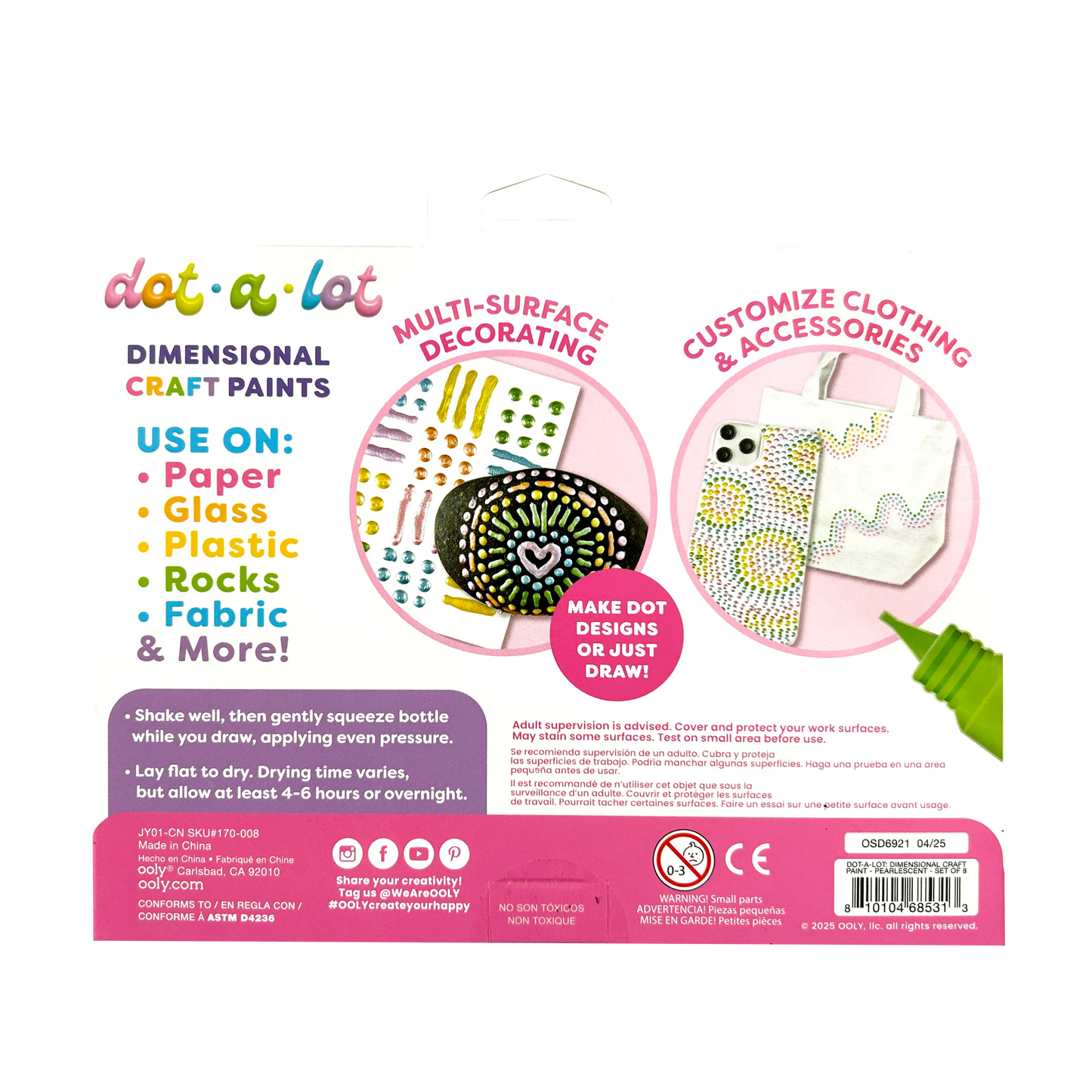 Dot-A-Lot: Dimensional Craft Paint - Pearlescent