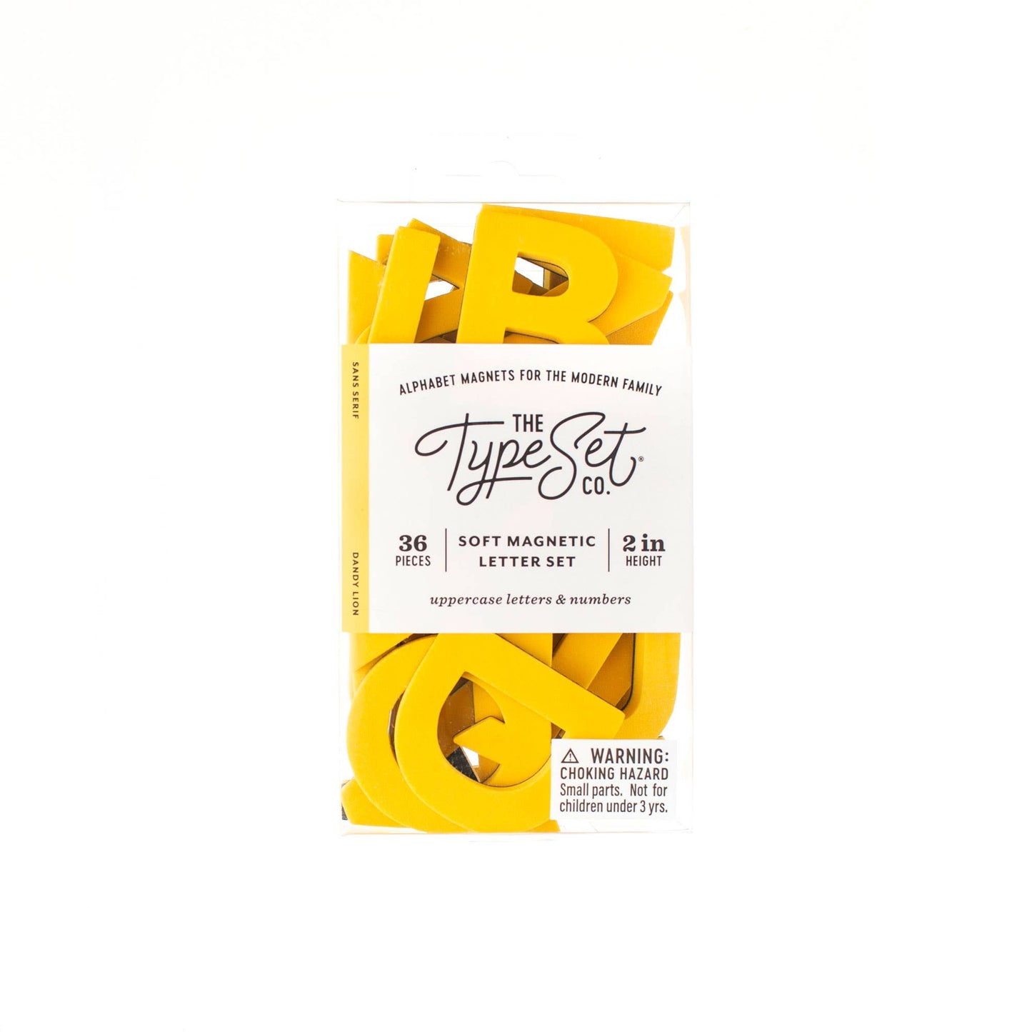 2" Yellow Magnetic Letters by The Type Set Co