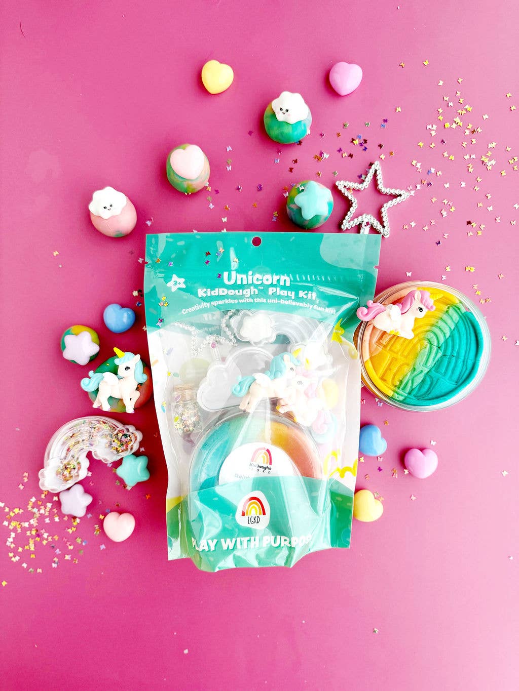 Unicorn KidDough Play Kit Sensory Play Kit