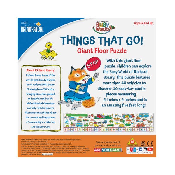Richard Scarry's Things That Go Floor Puzzle