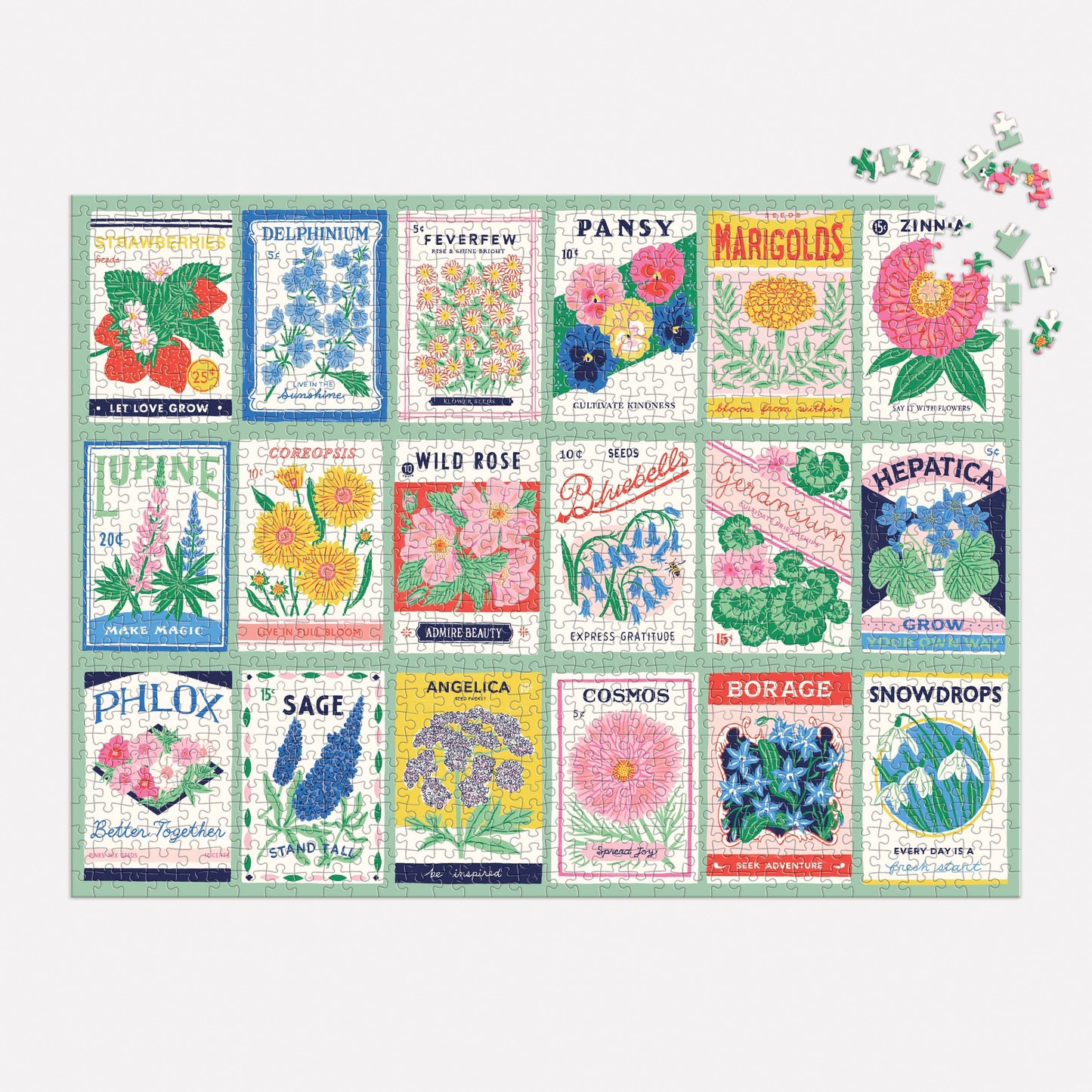 Grow Your Own Way - Vintage Seed Packet - 1000 Piece Puzzle