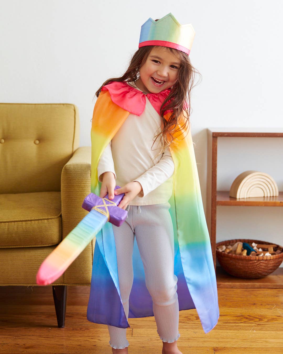 Rainbow Soft Sword by Sarah's Silks