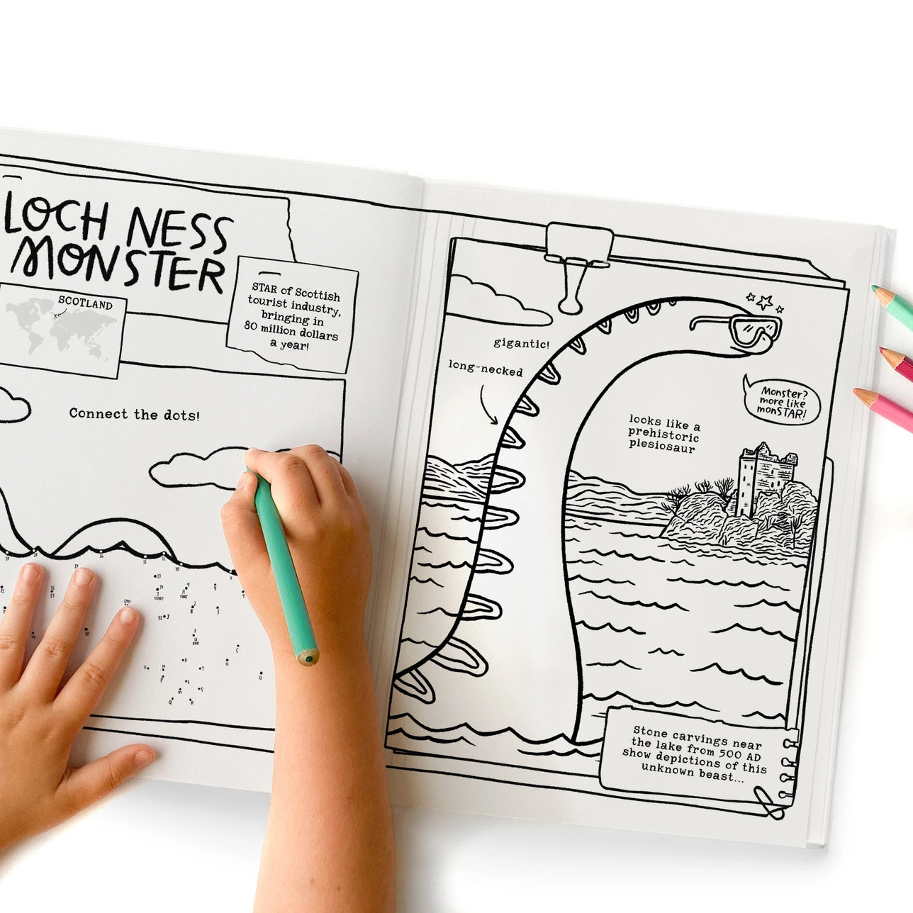 Legendary Monsters Cryptids Coloring + Activity Book