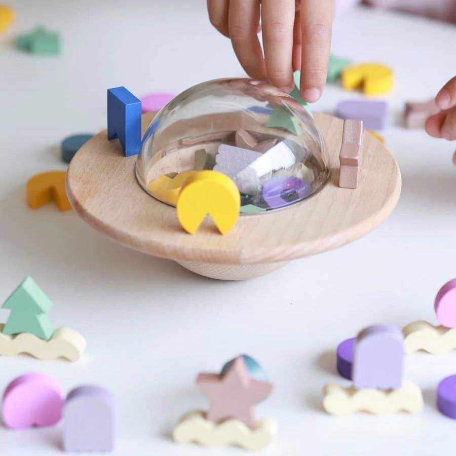 UFO Wooden Balancing Game