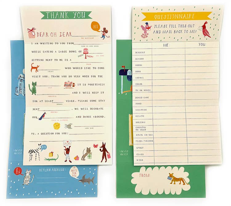 Animal Menagerie Stationery Kit by Mr. Boddington's Studio