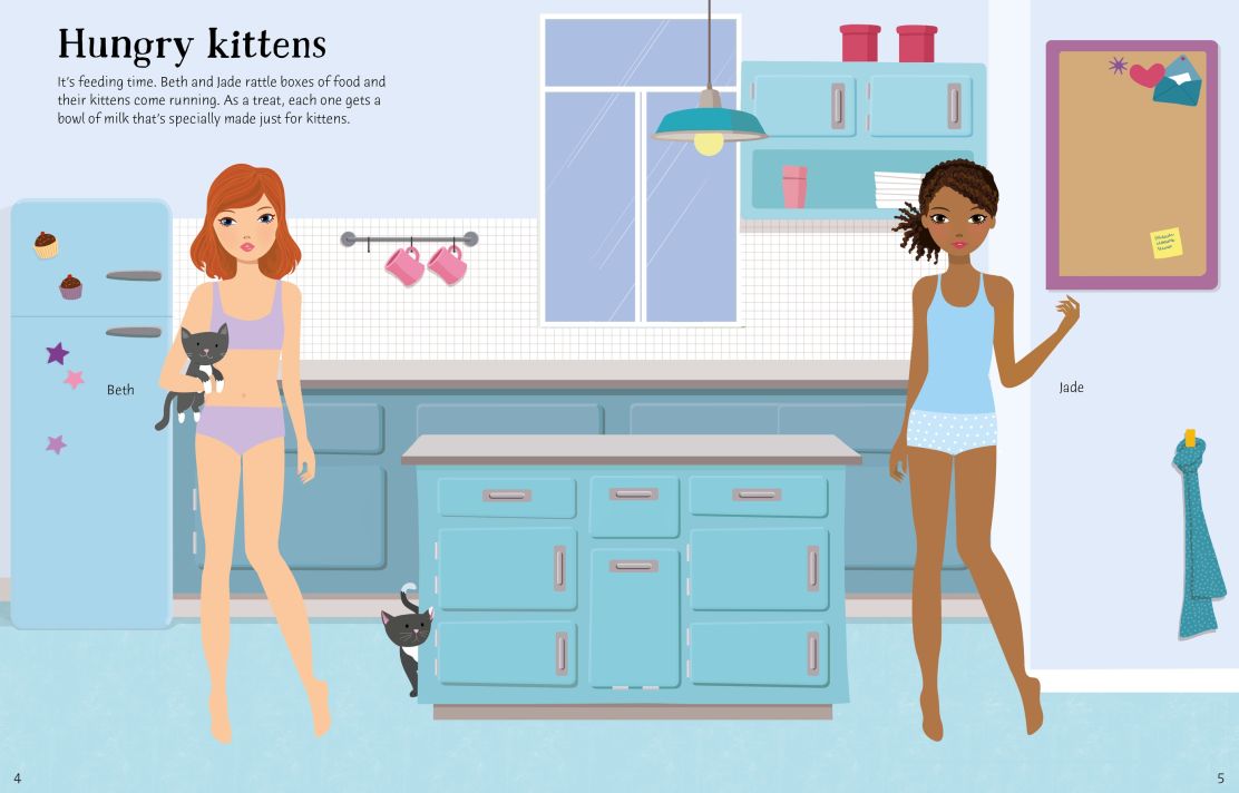 Sticker Dolly Dressing - Cats & Kittens