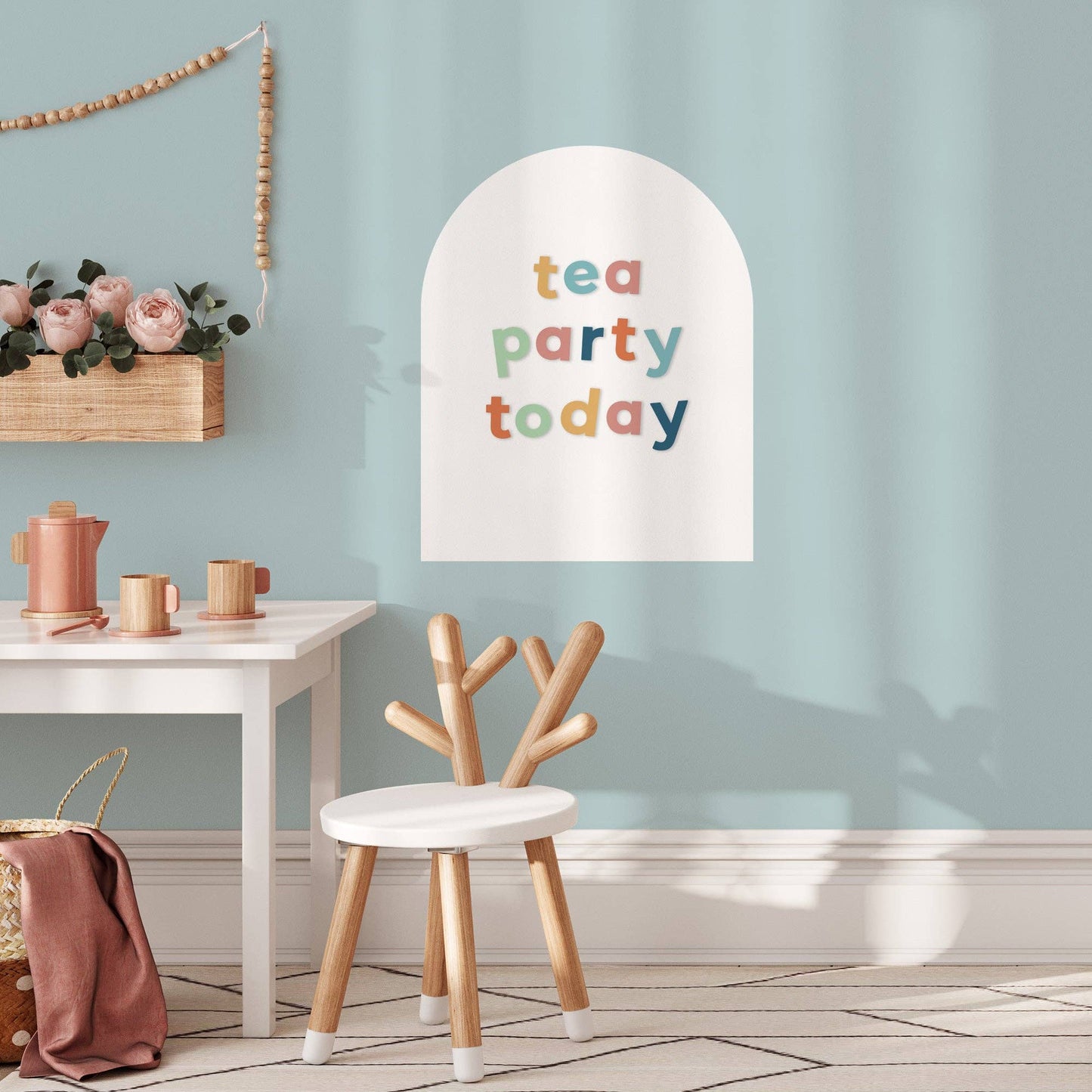 White Mini Arch Magnetic Wall Decal by The Type Set Co