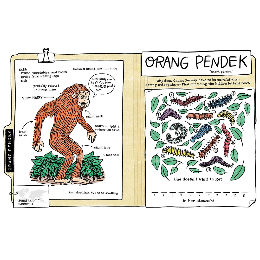 Legendary Monsters Cryptids Coloring + Activity Book