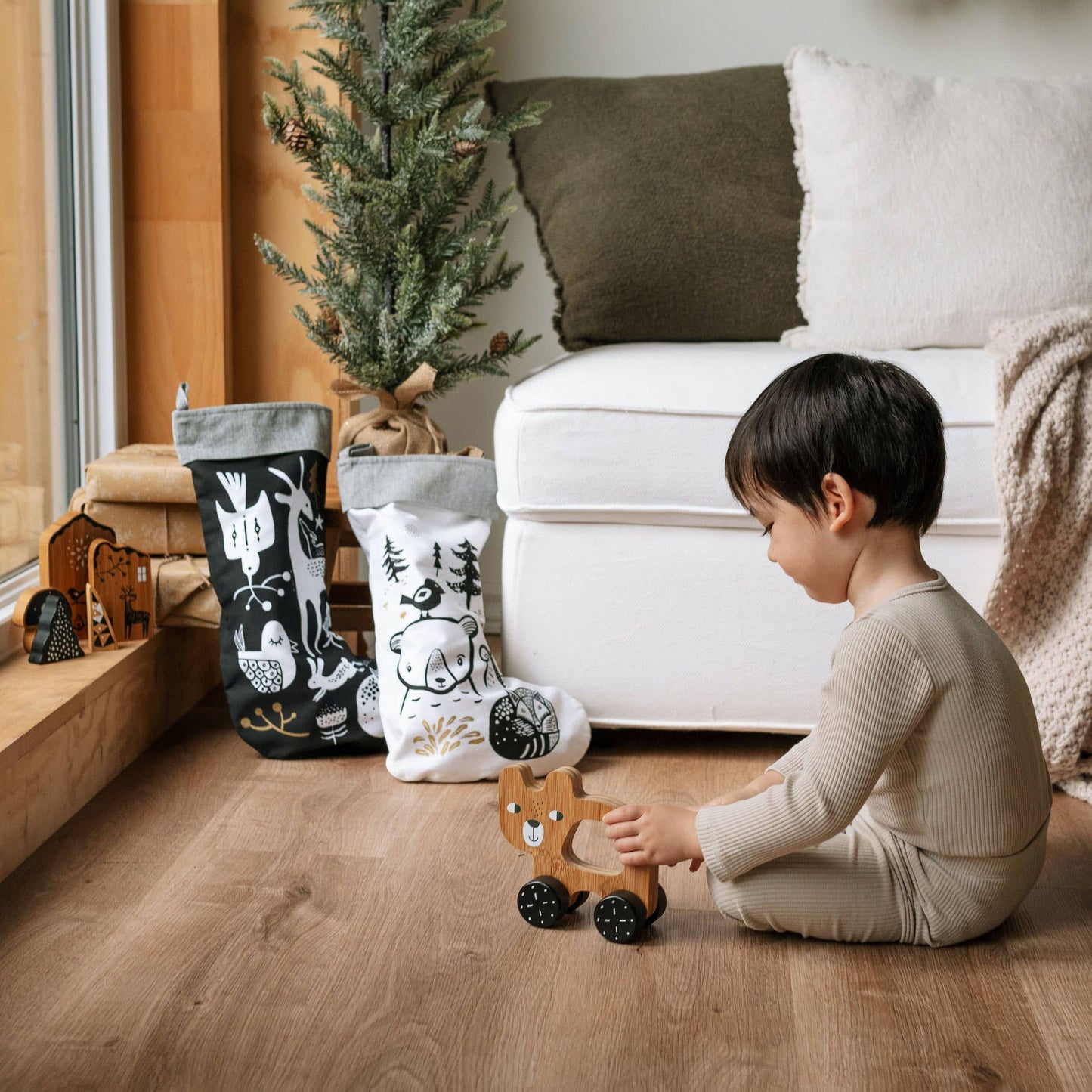 Push Toy - Bear by Wee Gallery