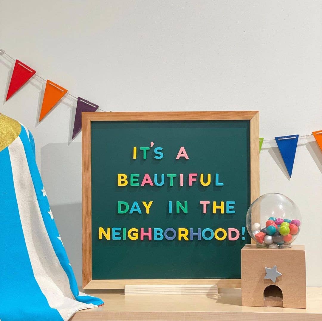 1" Rainbow Prep Magnetic Letters by The Type Set Co