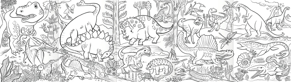Dinosaur Mini Mural by eeBoo