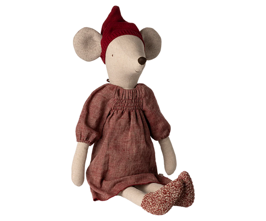 Christmas Girl Mouse, Maxi, by Maileg