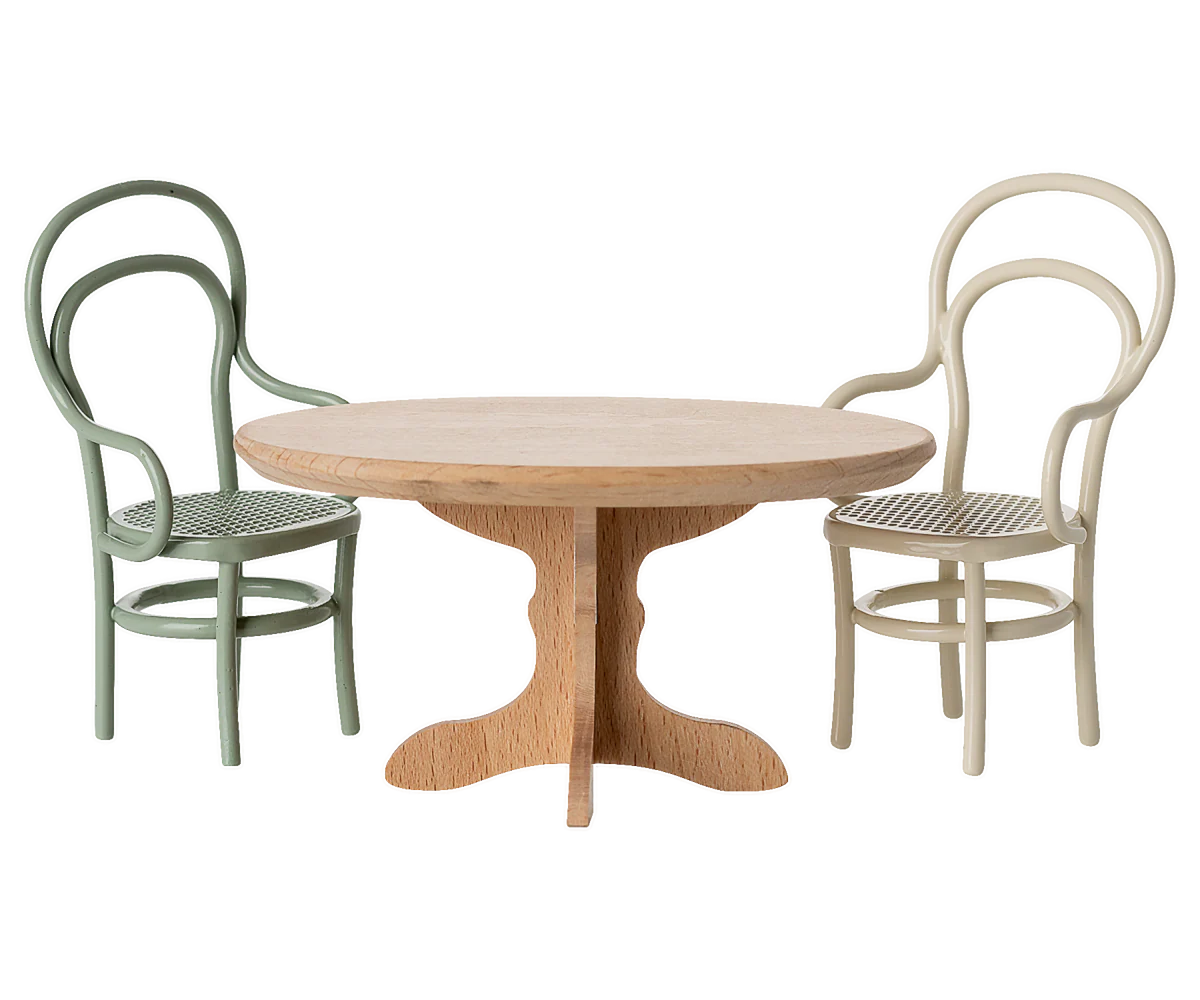 Oval Dining Table, Mouse, by Maileg