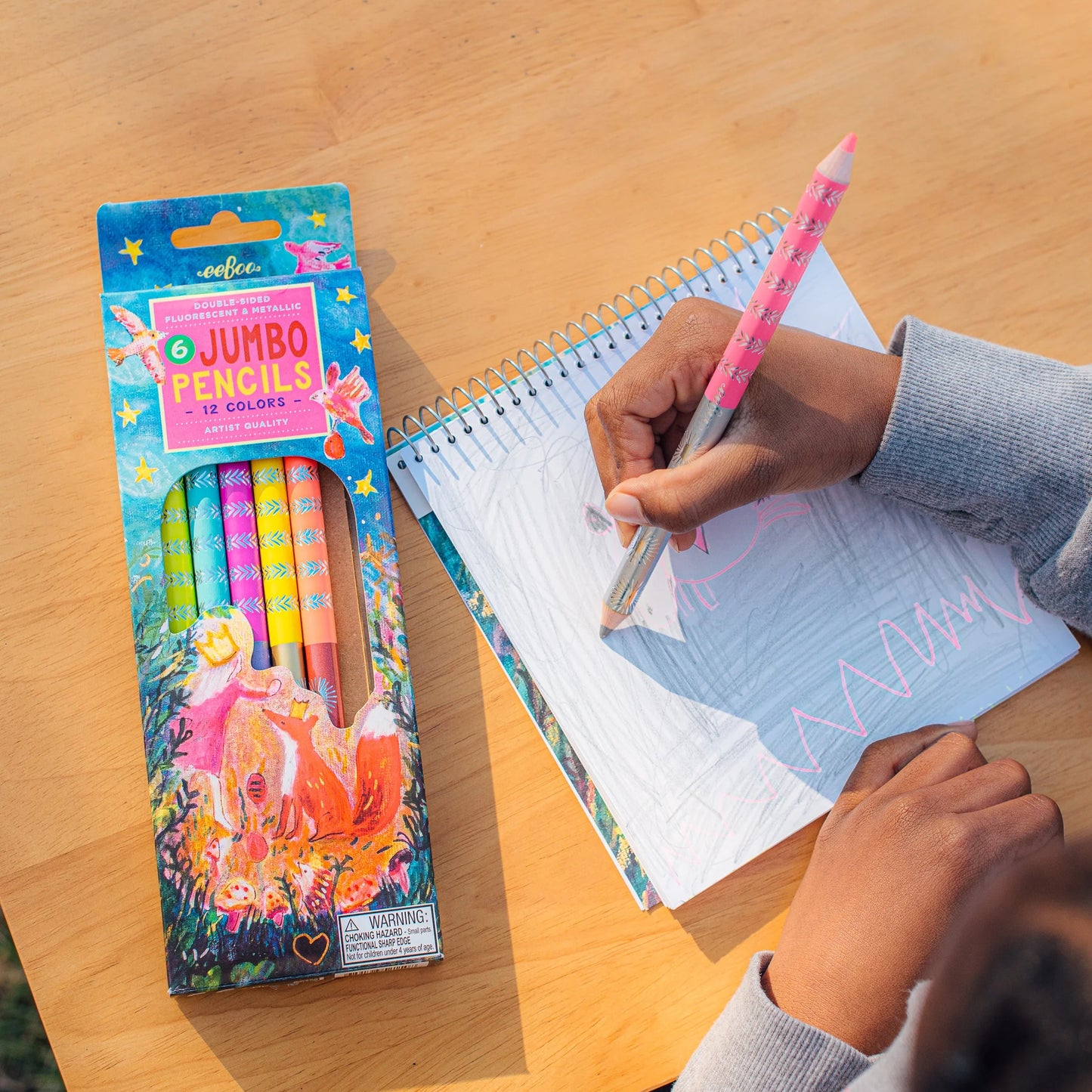 King Fox Jumbo Color Pencils by eeBoo
