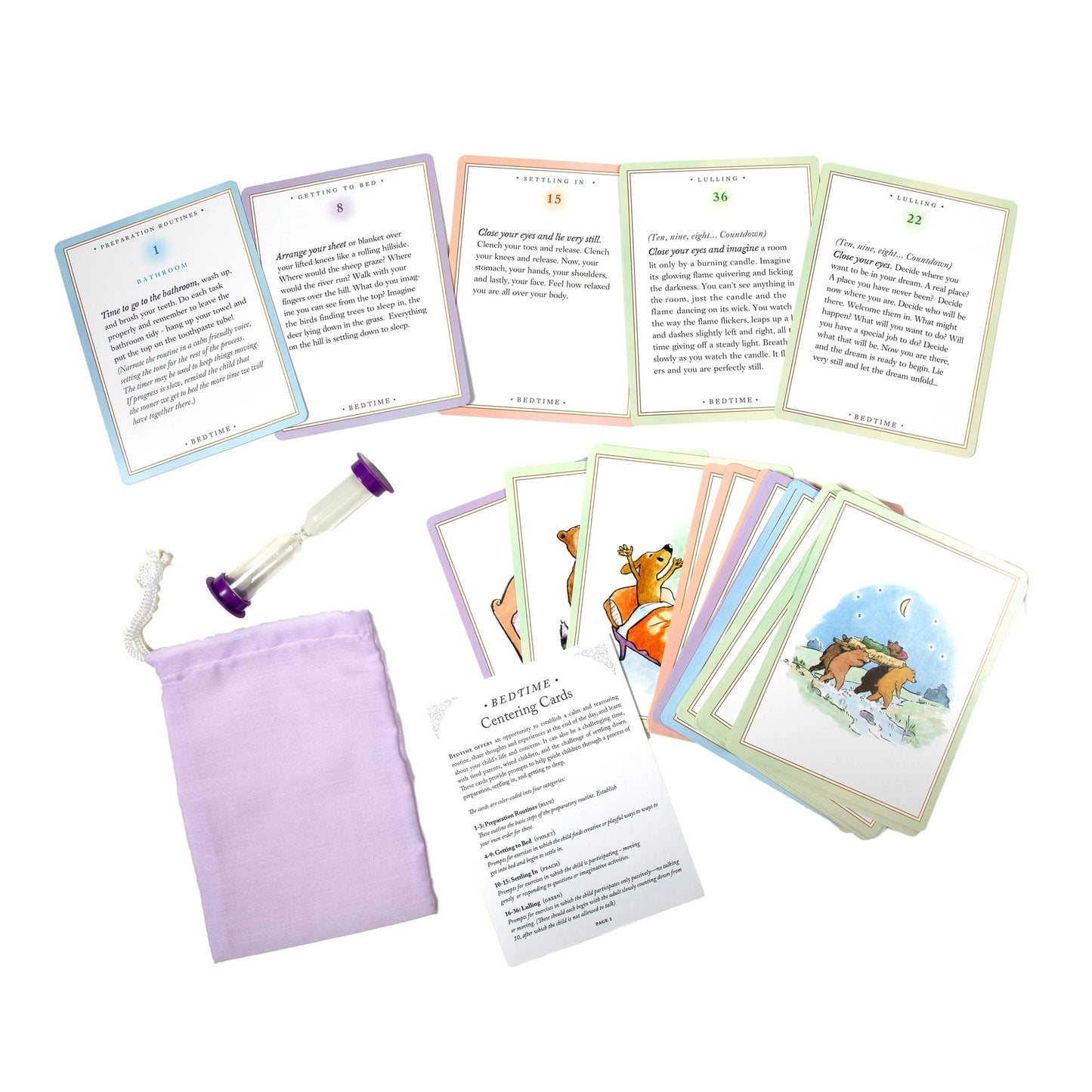 Bedtime Centering Cards by eeBoo