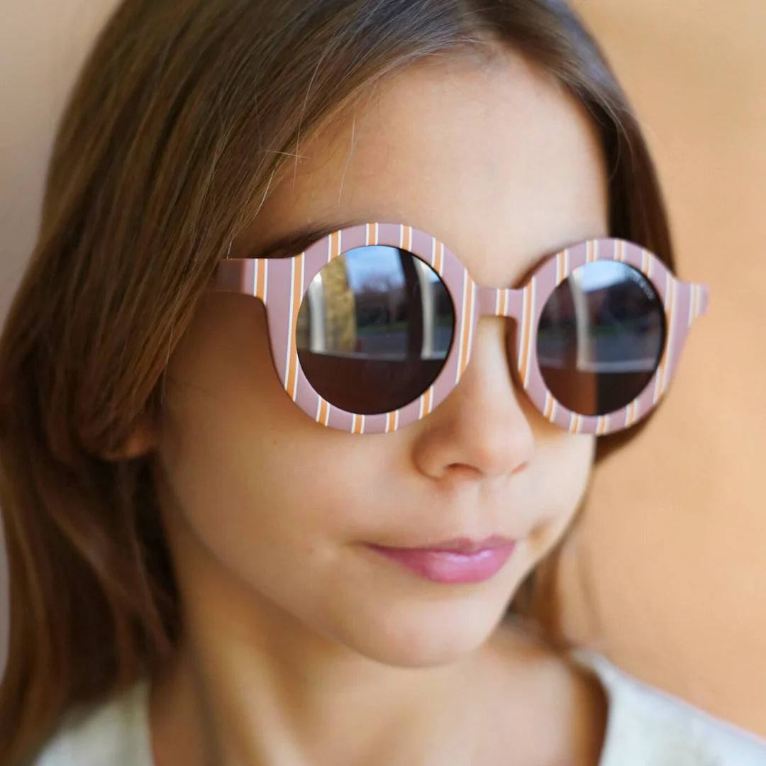Grech & Co Original Round Sunglasses - Vintage Stripe - Child Size