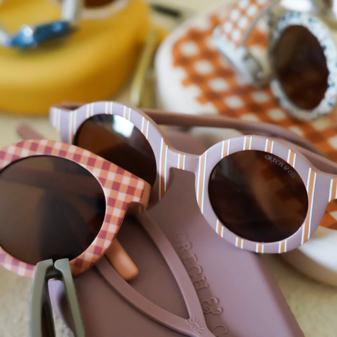 Grech & Co Original Round Sunglasses - Vintage Stripe - Child Size