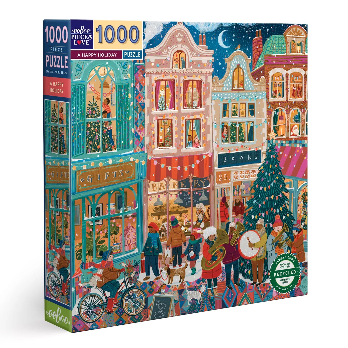 A Happy Holiday 1000 Piece Puzzle by eeBoo