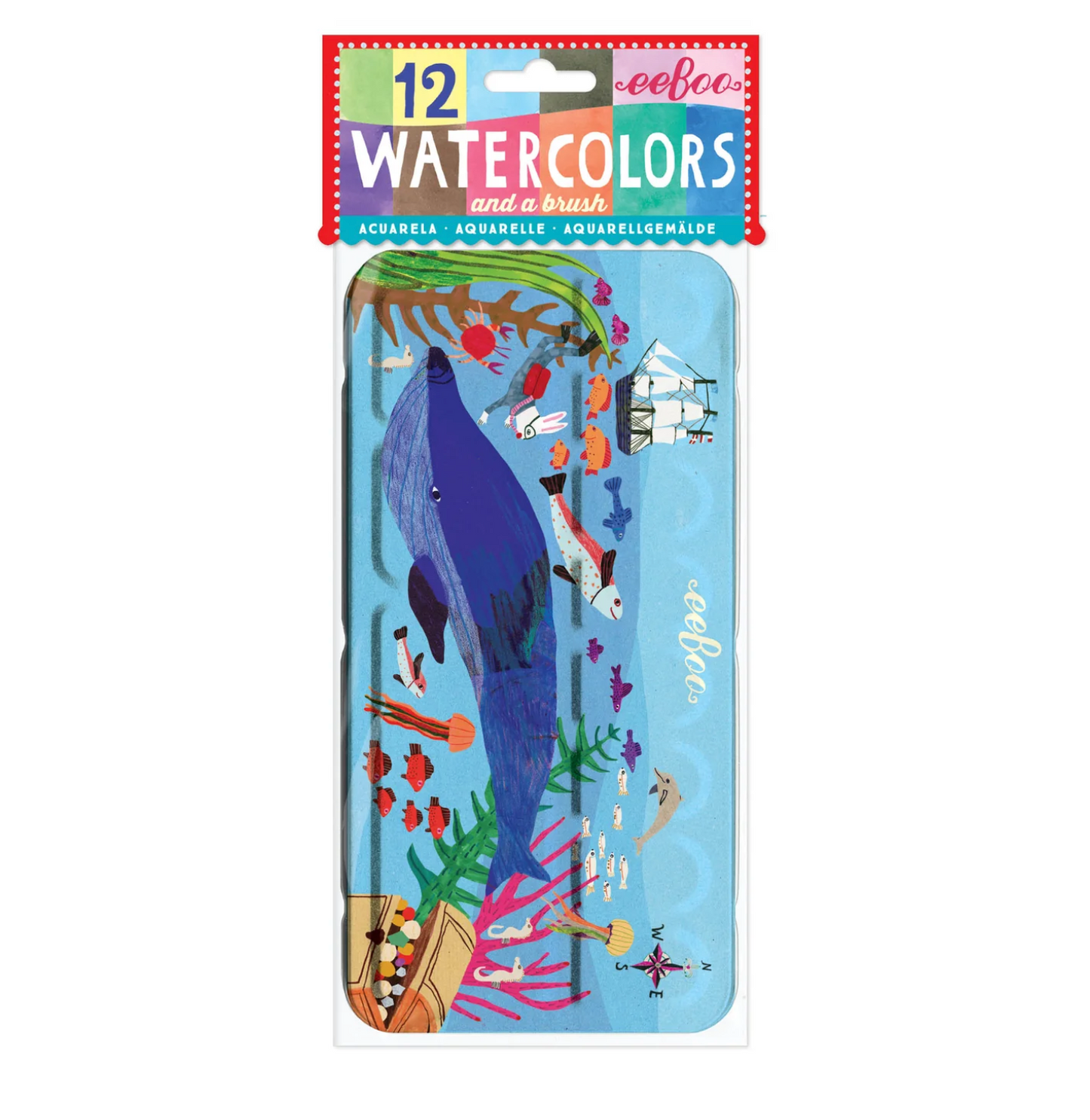Watercolor Tin by eeBoo - Asst
