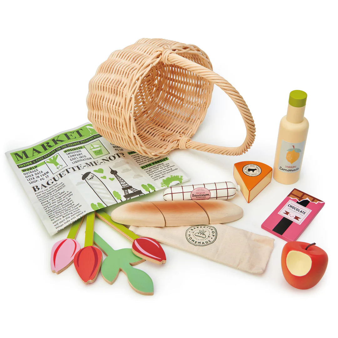 Farmer's Market Shopping Basket by Tender Leaf Toys