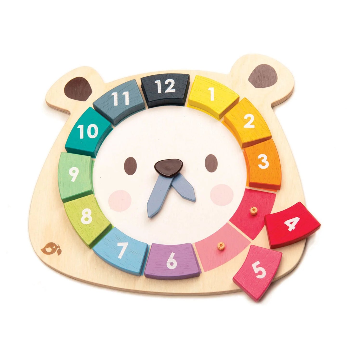Bear Colors Wooden Clock by Tender Leaf Toys