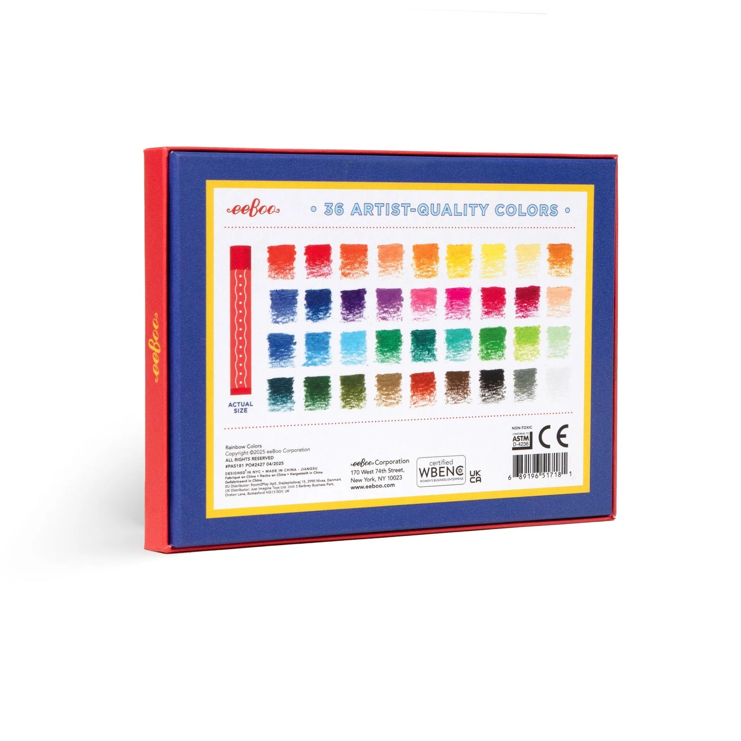 Rainbow Pastels 36-Color Set by eeBoo