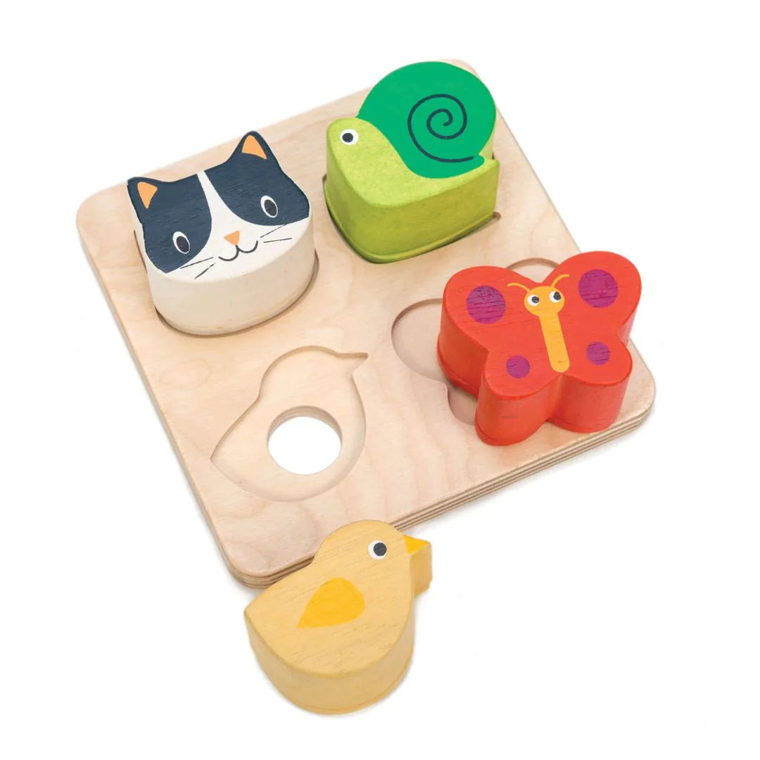 Wooden Touch Sensory Tray by Tender Leaf Toys