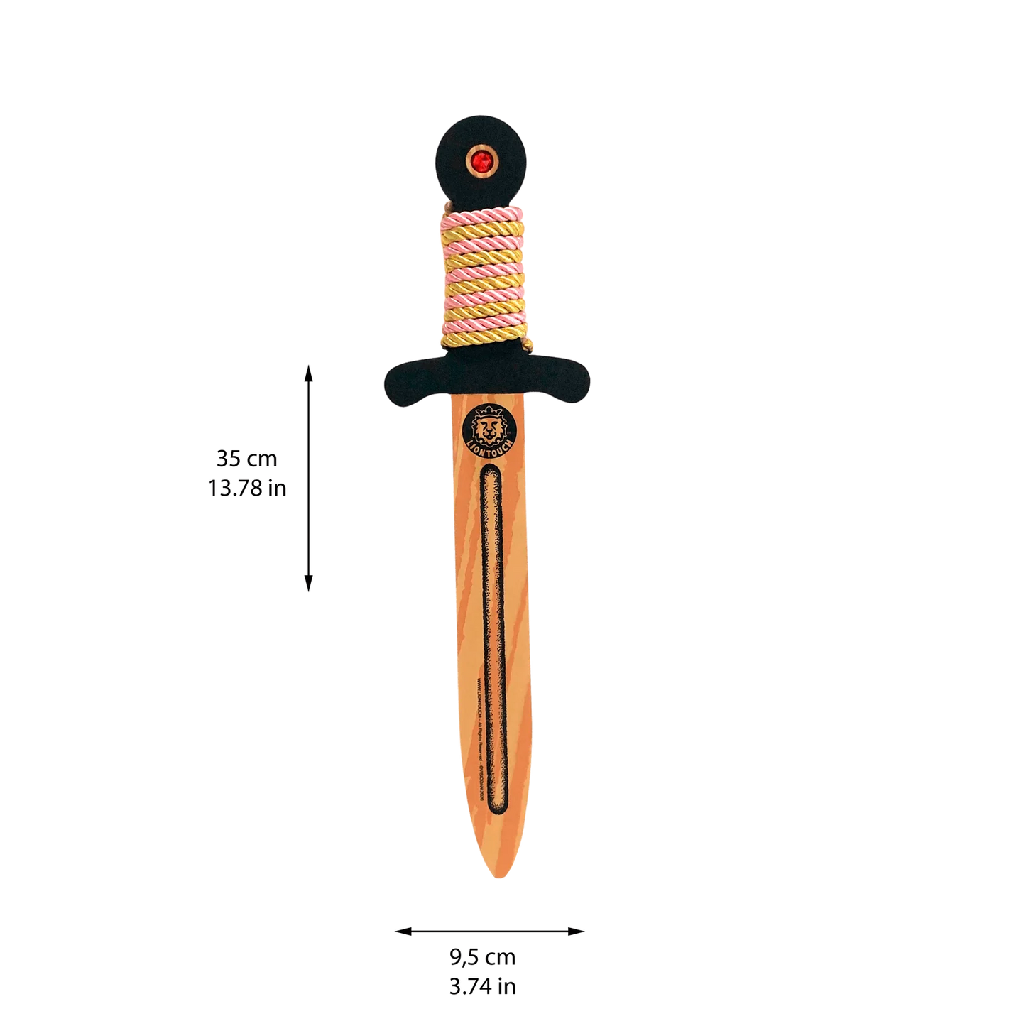 WoodyLion Mini Foam Sword · Gold/Pink