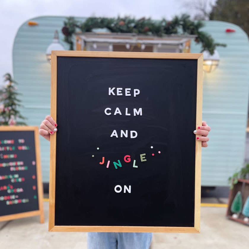 1" Joyful Holiday Rainbow Magnetic Letters by The Type Set Co