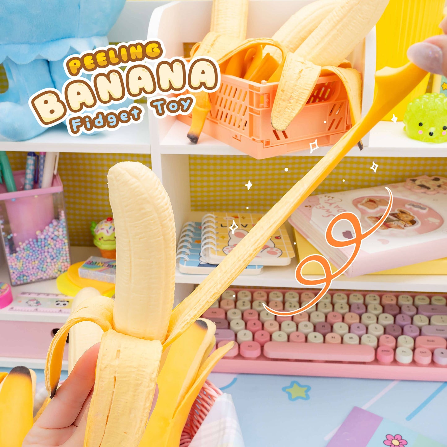 Peeling Banana Squishy Stress Toy