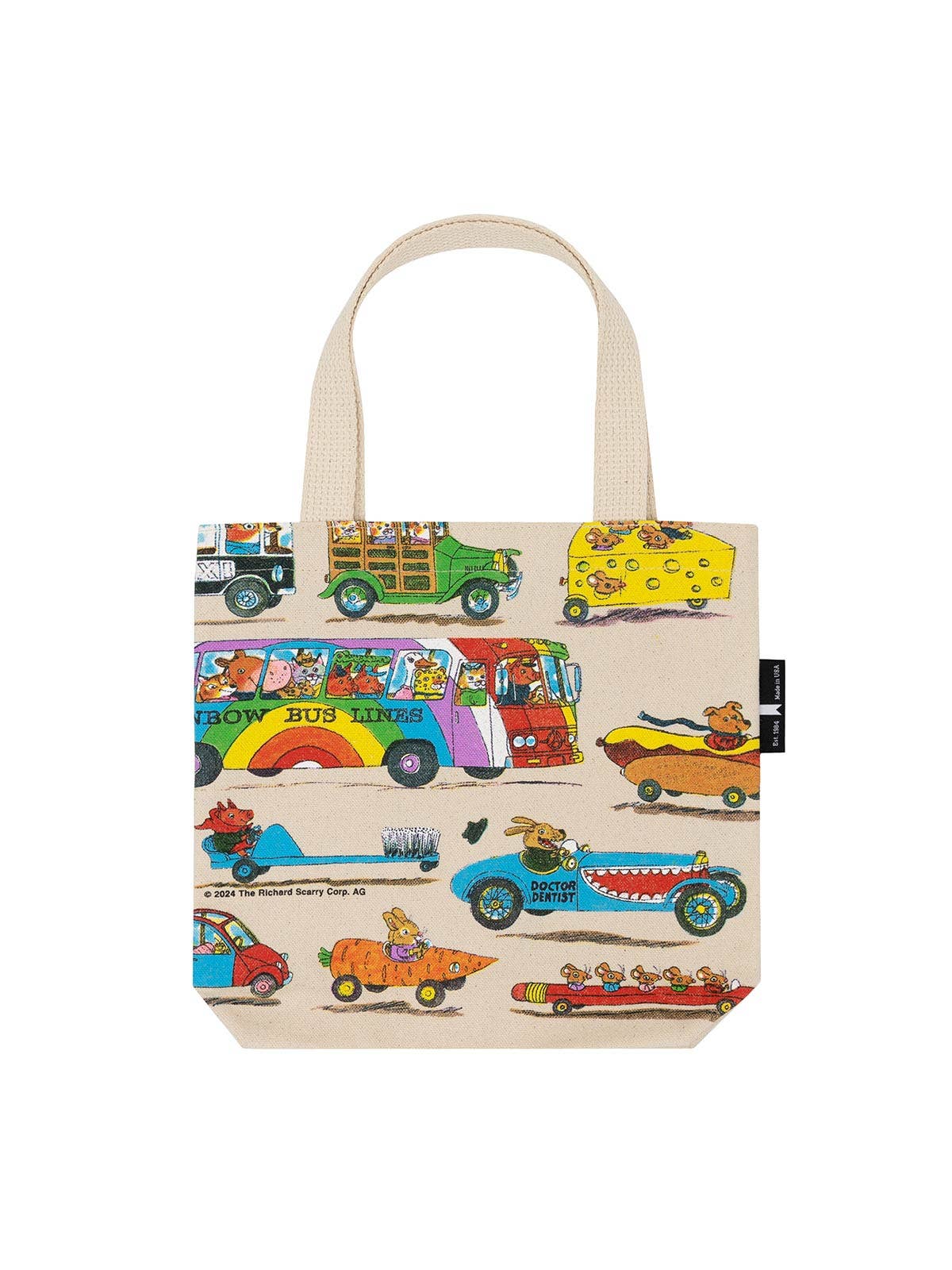 Richard Scarry: Cars and Trucks Mini Tote by Out of Print