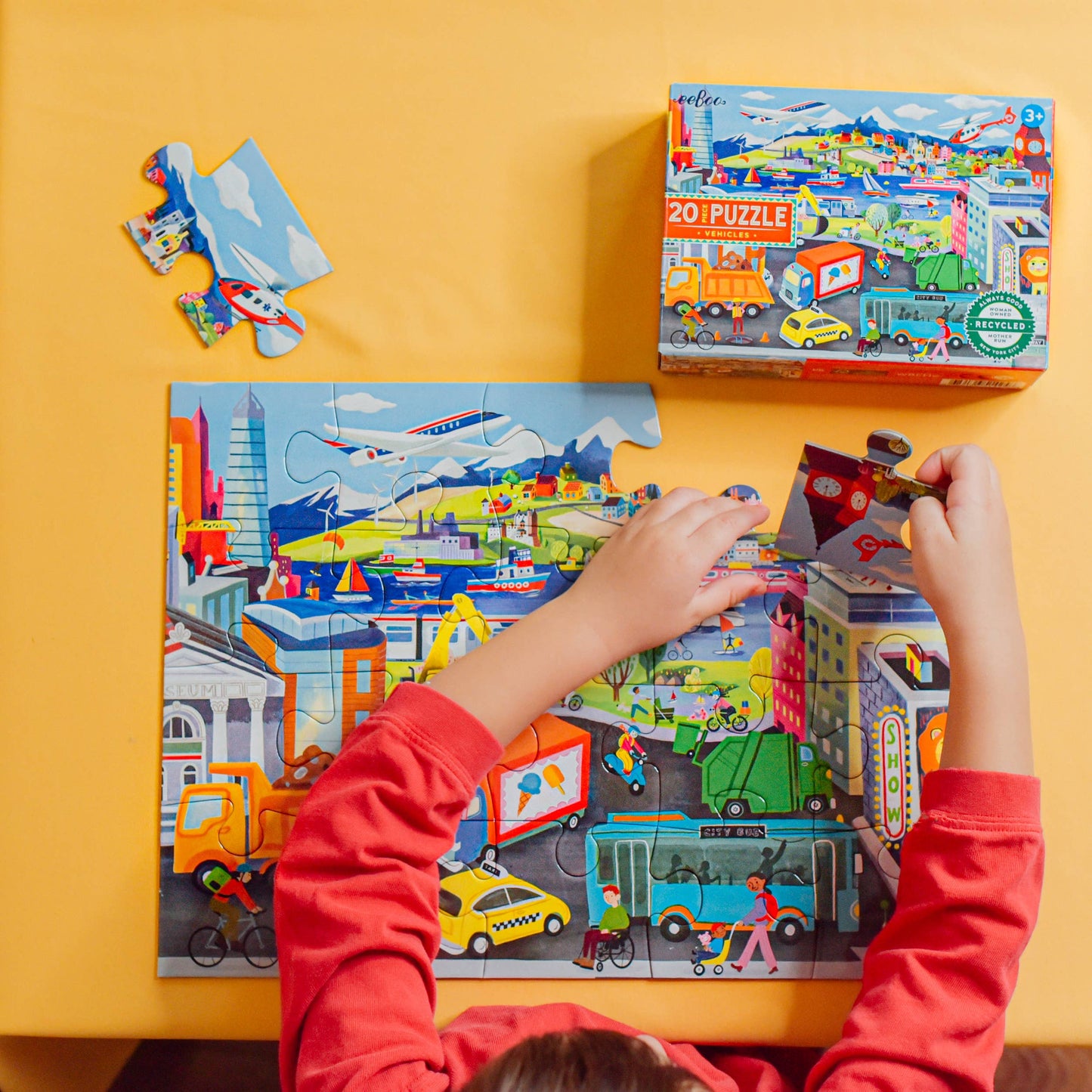 Vehicles 20 Piece Puzzle by eeBoo