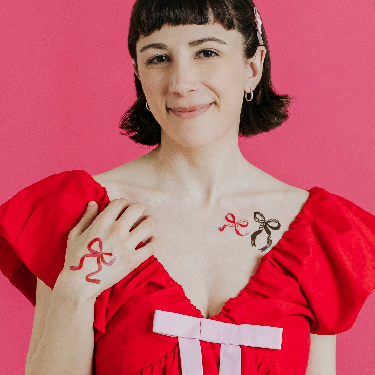 Ribbons & Bows Tattoo Pair