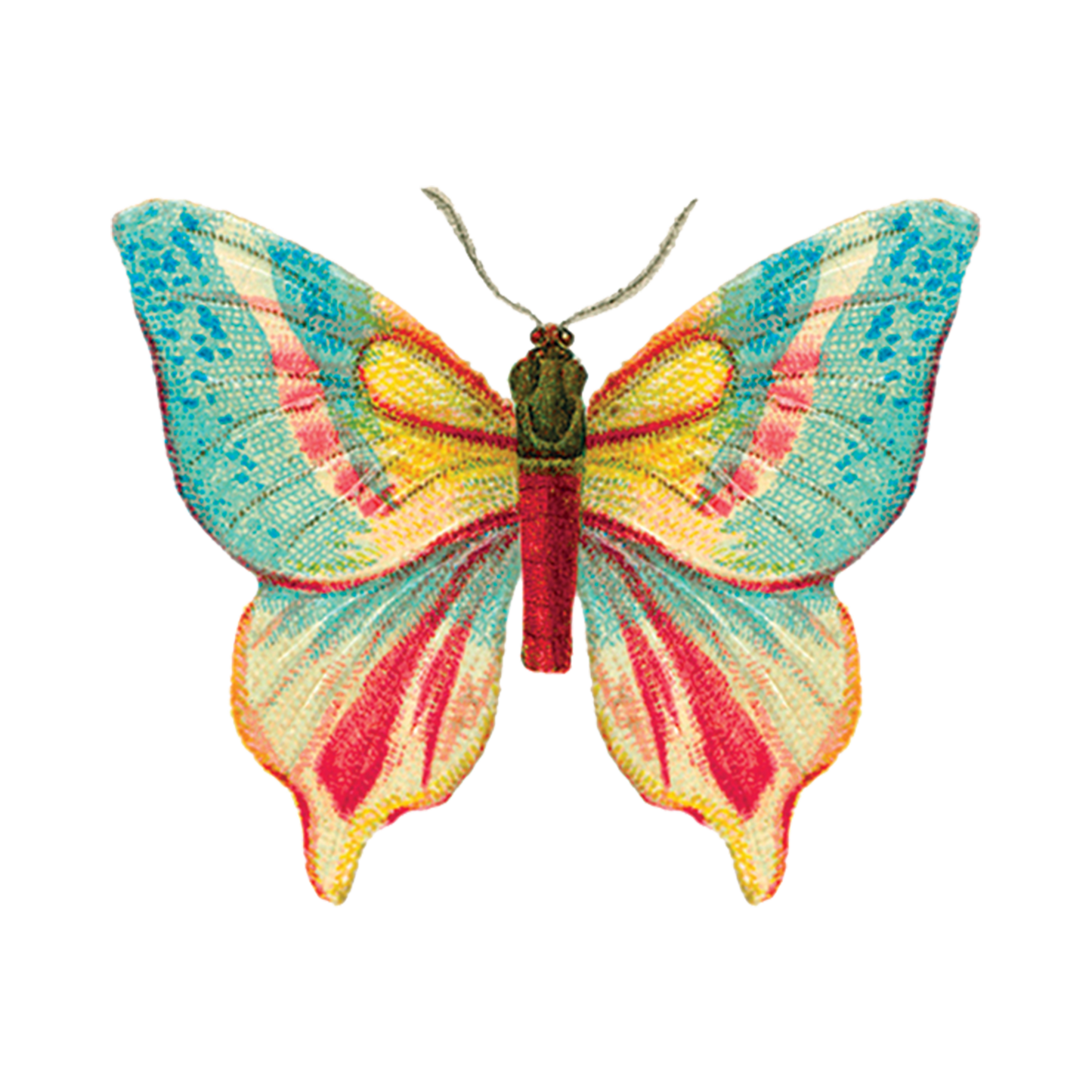 Blue Butterfly Temporary Tattoo Pair