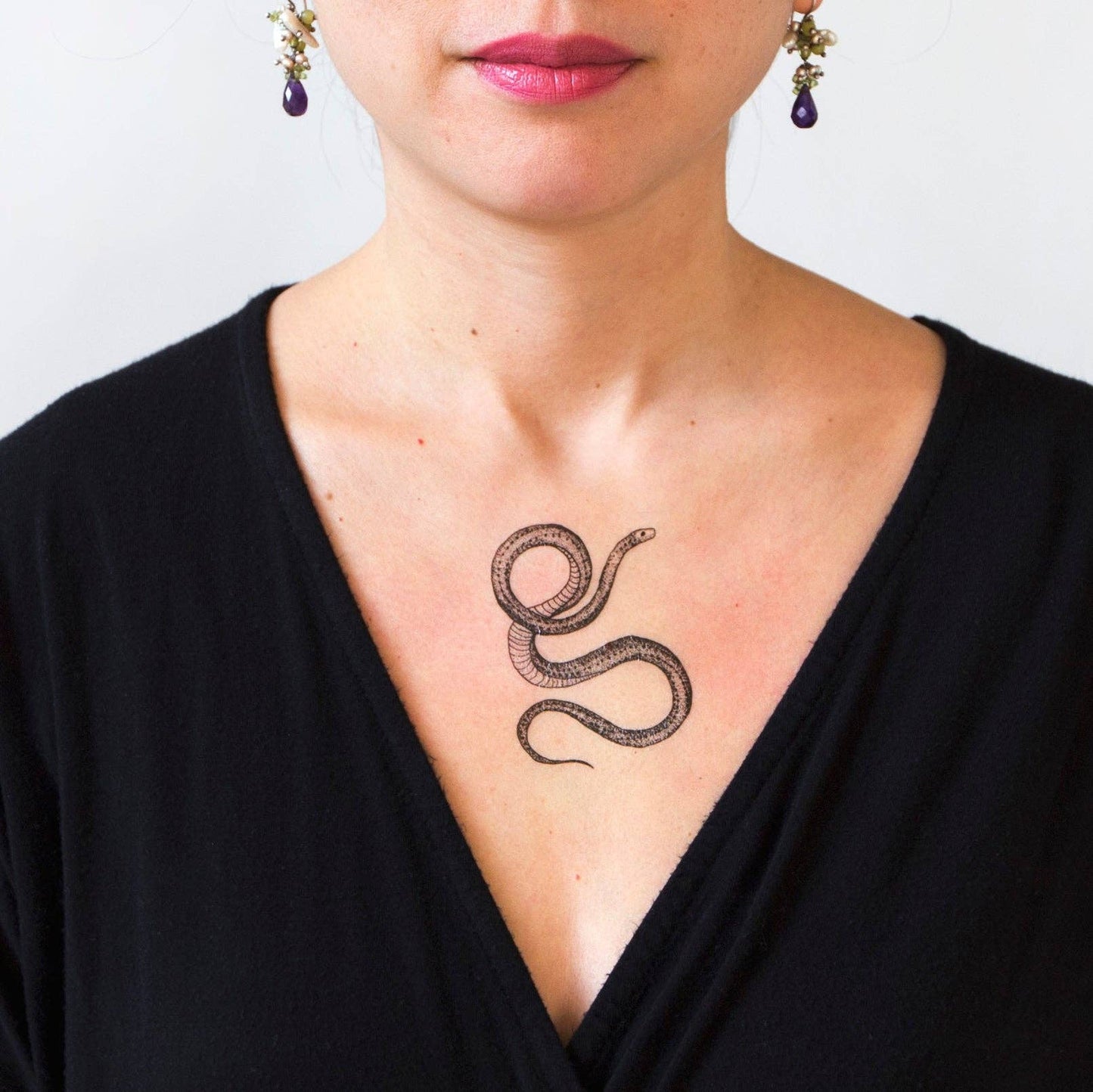 Serpent Temporary Tattoo Pair - Tattly
