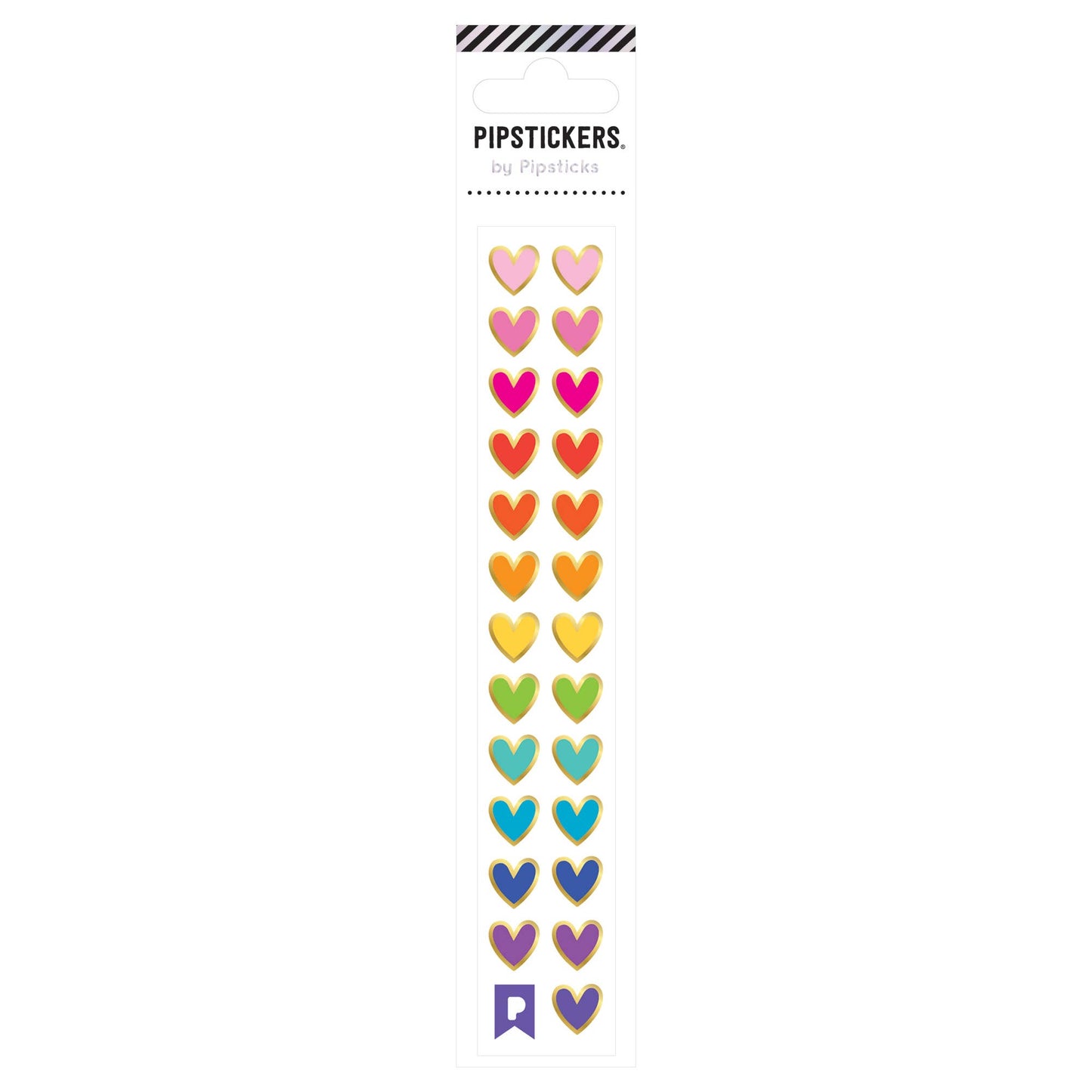 Rainbow Heart Minis Pipstickers