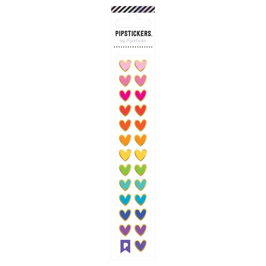 Rainbow Heart Minis Pipstickers