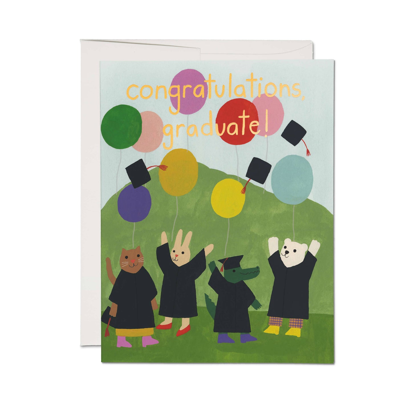 Celebration Critters Graduation Greeting Card