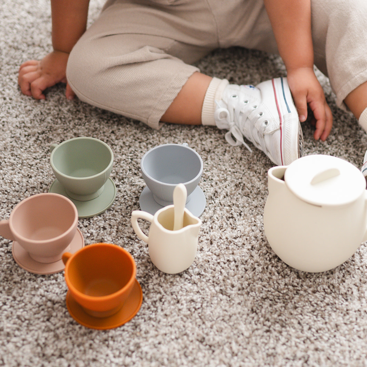 Silicone Tea Set | Kids Pretend Playset