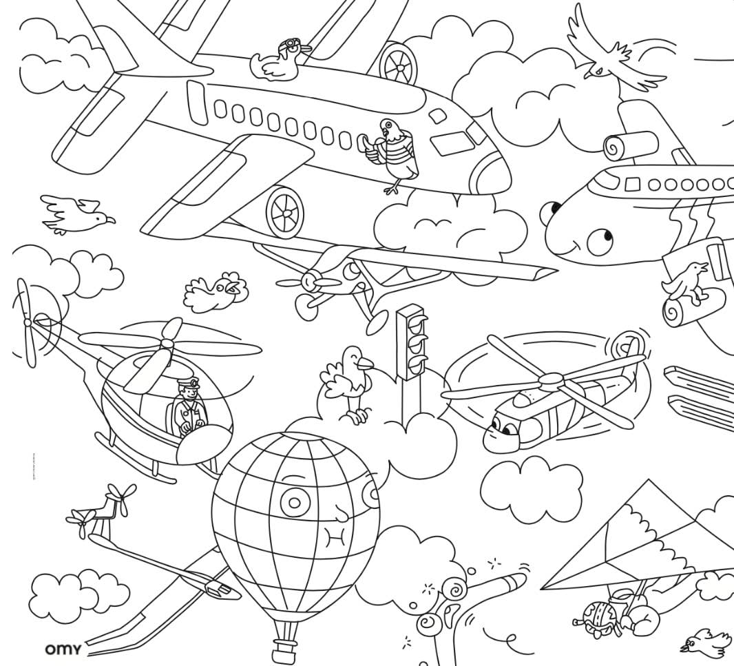 Coloring Placemat, Vroom Vroom! - Omy